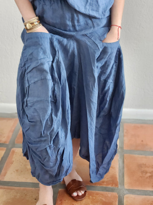 Airflow Pocket Linen Skirt